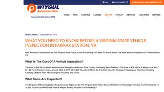 What You Need to Know Before a Virginia State Vehicle Inspection in ...