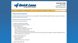 Virginia State Inspection | MyQuickLane