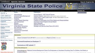 Virginia State Police - Forms & Publications