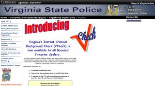 Virginia State Police - Virginia's Instant Criminal Background Check ...