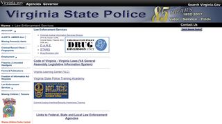 Law Enforcement Services - Virginia State Police