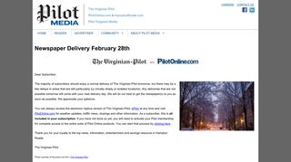 Newspaper Delivery February 28th | My Pilot Media