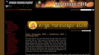 2018 Virgo Horoscope | Virgo 2018 Horoscope - Find Your Fate