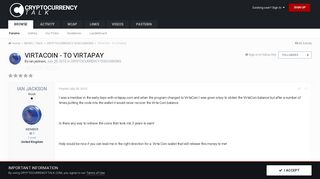 VirtaCoin - to virtapay - CRYPTOCURRENCY DISCUSSIONS ...