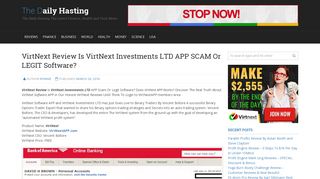 VirtNext Review Is VirtNext Investments LTD APP SCAM Or LEGIT ...