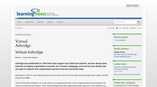 Virtual Ashridge - Learning News