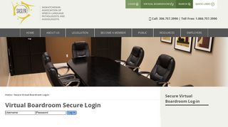 Secure Virtual Boardroom Log-in