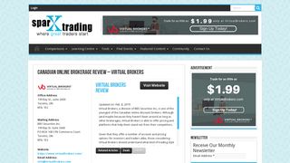 Virtual Brokers - Canadian Online Brokerage Review - SparxTrading ...