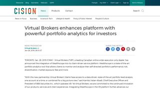 Virtual Brokers enhances platform with powerful portfolio analytics for ...
