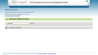 Bi-Co Password and Account Management Kiosk