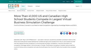 More Than 41,000 US and Canadian High School Students Compete ...