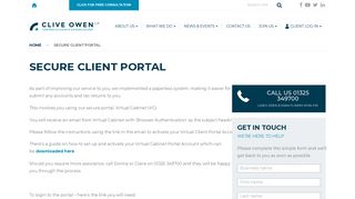 Clive Owen LLP | Clive Owen LLP Secure Client Portal Login - Virtual ...