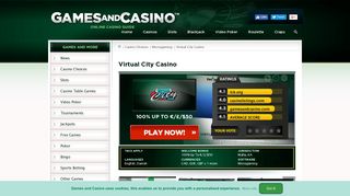 Virtual City Casino - GamesAndCasino