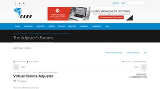 Virtual Claims Adjuster - CatAdjuster.org - An Adjuster to