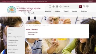 Virtual Counselor | Academic Village MS & HS, FL