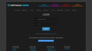 Login | VirtualDJ Radio