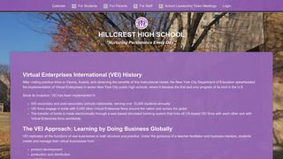 Virtual Enterprise - Hillcrest High School