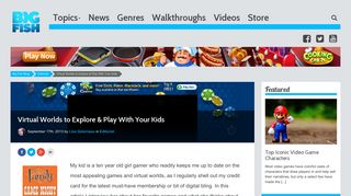 Virtual Worlds to Explore & Play With Your Kids | Big Fish Blog