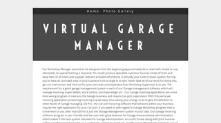 Virtual Garage Manager