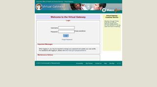 Executive Office of Health and Human Services - Virtual Gateway