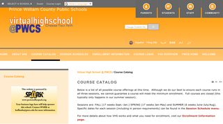 Course Catalog - Virtual High School @ PWCS