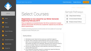 Select Courses - Virtual Learning Centre