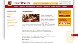 Campus Library | Jersey College