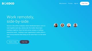 Home - Sococo | Online Workplace for Distributed Teams