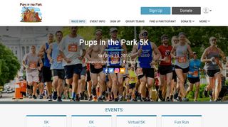 Pups in the Park 5K - RunSignup
