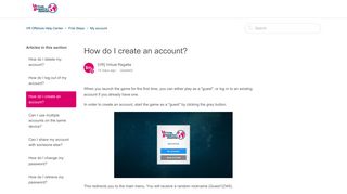How do I create an account? – VR Offshore Help Center