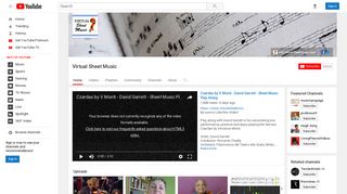 Virtual Sheet Music - YouTube