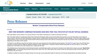 New York Workers' Compensation Board Launches State-Of-The-Art ...