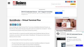 QuickBooks - Virtual Terminal Plus | AllBusiness.com