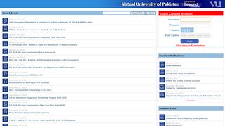 PVC Login - Virtual University