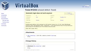 12332 (Automatic login does not work anymore) – Oracle VM VirtualBox