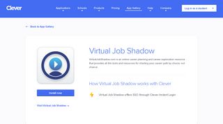 Virtual Job Shadow - Clever application gallery | Clever