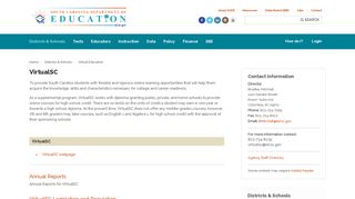 VirtualSC - South Carolina Department of Education