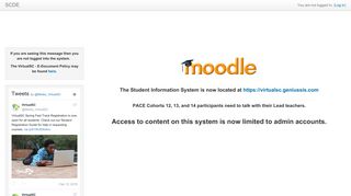 SCDE - Office of Virtual Education Moodle Site
