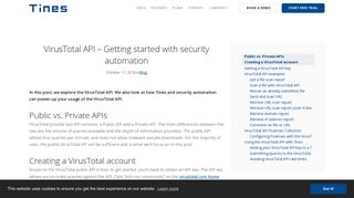 VirusTotal API - Getting started with security automation | Tines