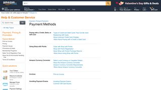 Amazon.ca Help: Payment Methods