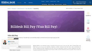 Visa Bill Pay - BillDesk BillPay | Debit Card Online Payment