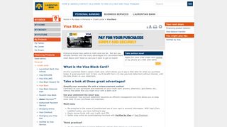 Personal banking - Laurentian Bank of Canada - Visa Black