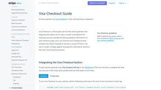 Visa Checkout Guide | Stripe Payments
