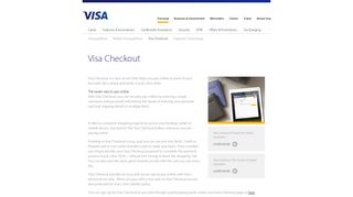 Visa Australia | Personal | Features | Visa Checkout