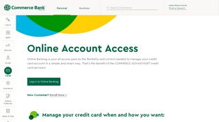Online Credit Card Access | Commerce Bank