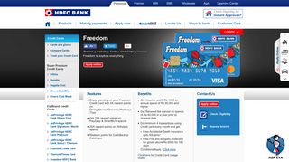 Freedom Credit Card - HDFC Bank