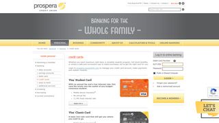 Credit Cards - Prospera Credit Union