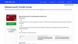 Mastercard® Credit Cards - Apply for Best Offers - CreditCards.com