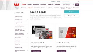 Credit Cards | Westpac NZ