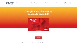 Prezzy® card: The prepaid Visa gift card